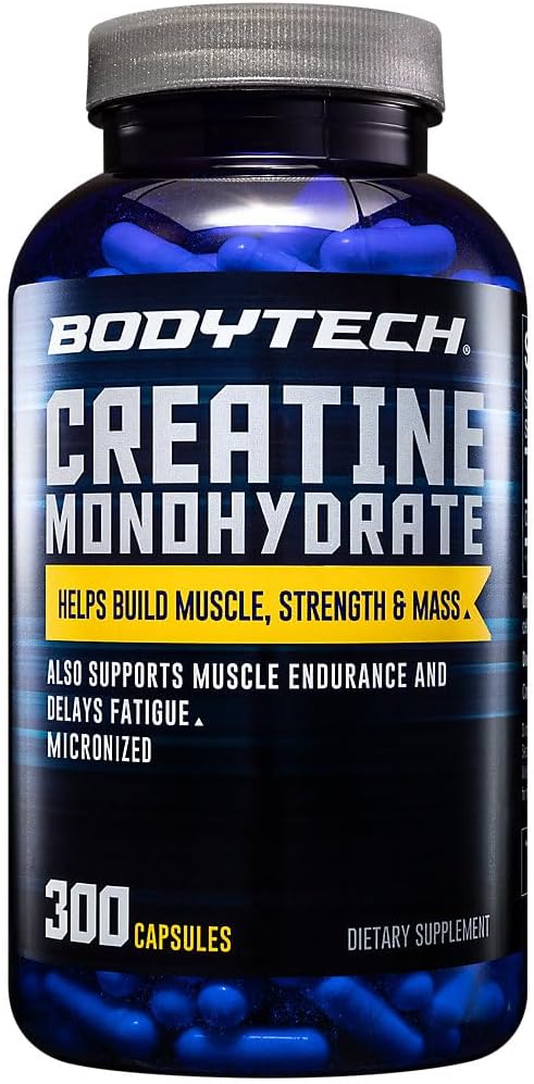 BODYTECH Creatine Monohydrate – 300 Capsules