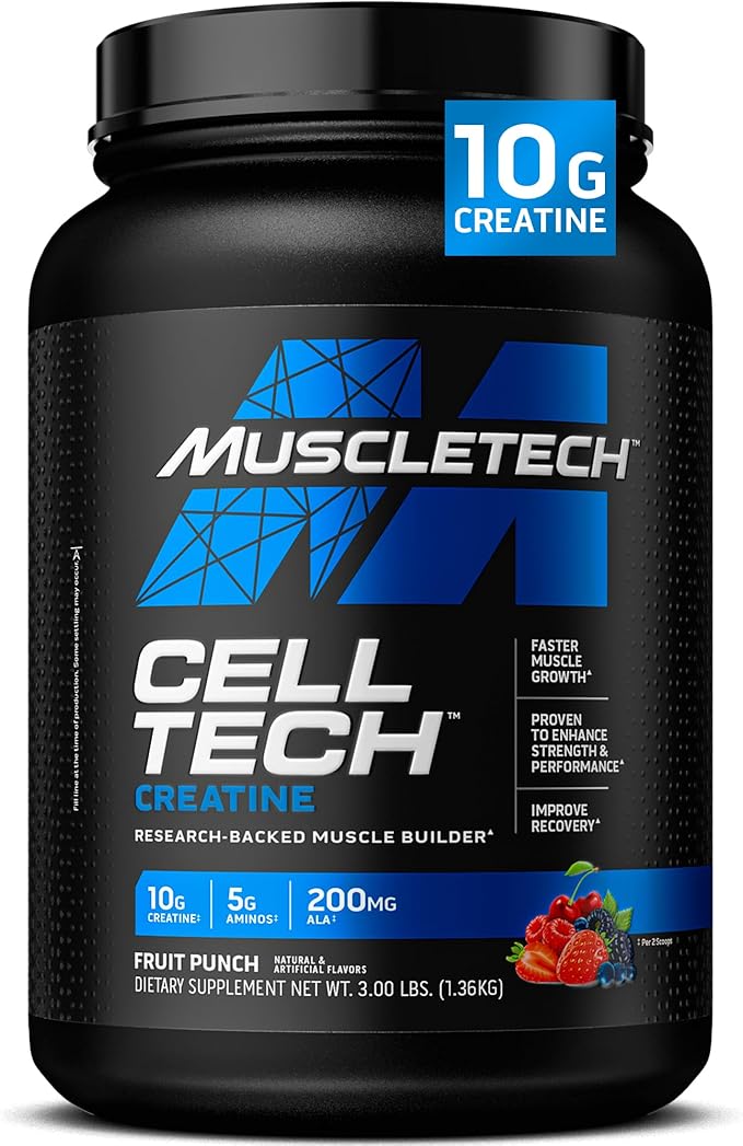 MuscleTech Cell-Tech Creatine Powder – 3 lbs (27 وجبة)