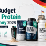 Best budget whey protein options in Germany for 2026, featuring affordable protein powders compared by price, quality, protein content, and overall value.